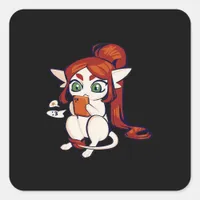 Goblincore Ariral Classic Square Sticker