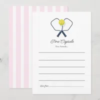 Preppy Pickleball Birthday Time Capsule