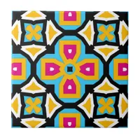 Colorful Moroccan Classy Elegant Geometric Pattern Ceramic Tile