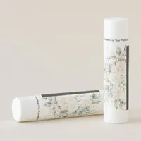 Pearl Blush Floral Elegance Wedding ID989 Lip Balm