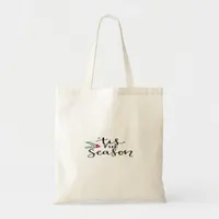 Tis The Season Retro Classic Design Tote Bag