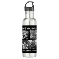 Father's Day or Birthday Gift | Love You Daddy     Stainless Steel Water Bottle