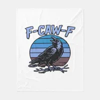 F-Caw-F Classic Funny Retro Fleece Blanket