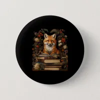 Cottagecore Aesthetic Book Lover Goblincore Retro  Button