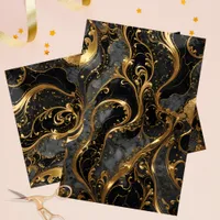 Elegant Gold and Marble Tissue Paper