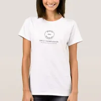 Minimalist Logo QR Code Wedding Photographer  T-Shirt