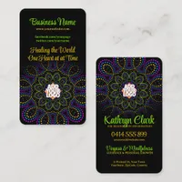 Colors Energy Yoga Goddess  w/ Logo Business Card