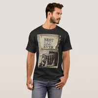 Best Dad Ever Fathers Day Photographer Antique T-Shirt