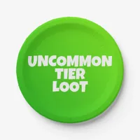 Uncommon Tier Loot Gamer Paper Plate