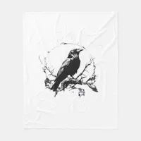 Crow, F-Caw-F Funny Bird Funny Trendy Fleece Blanket