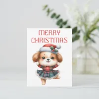 Dancing Puppy - Christmas Card