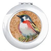 Vintage Bird Compact Mirror