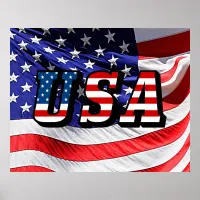 USA - American Flag Poster