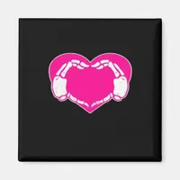 Skeleton Heart Hands Gothic Classic Look Magnet