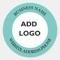 Personalized Business Logo    Classic Round Sticker