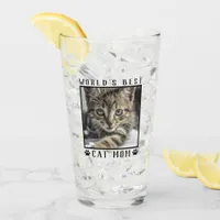 World's Best Cat Mom Paw Prints Pet Photo Frame Glass
