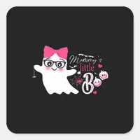 Mommys Little Boo Halloween Classic Design Square Sticker