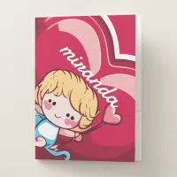 Cute Cupid Pocket Folder