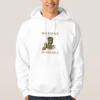 No Kings In America Statue Of  No Kings Day Protes Hoodie