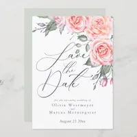 Elegant Watercolor Foliage Save the Date  Invitati Invitation