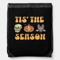 Tis The Season Halloween Drawstring Bag