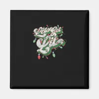 Let's Get Lit - Funny Drinking Christmas Light Gra Magnet