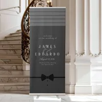 Tailored Black & White Wedding ID1090 Retractable Banner