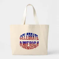 Celebrate America Flag Font #1 Tote Bag