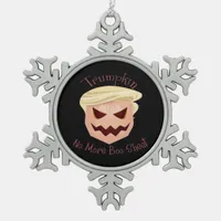 Trumpkin  Boo Sheet Halloween Funny Classic Snowflake Pewter Christmas Ornament