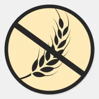 Wheat Gluten Free Classic Round Sticker