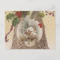 Vintage Joyous Christmas Bell Holiday Postcard