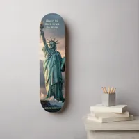 Statue of Liberty 1776–2026 Freedom Skate Art Skateboard
