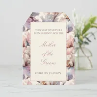 Elegant Floral Wedding Reserved Seating Chair Tag