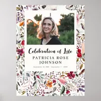 Funeral Celebration of Life Photo Welcome Sign