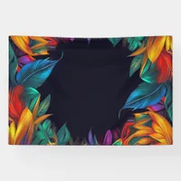 Birthday | Bold Neon Tropical Foliage 3 Banner