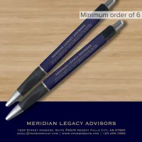 Custom Navy Blue and Gold Business Pen