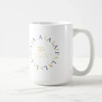 Blue Gold Christmas Fa La La ID1009 Coffee Mug