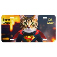 Crazy Cat Lady License Plate
