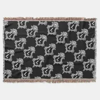 L Monogram Initial Throw Blanket