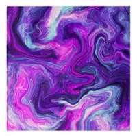 Purple, Blue, Pink Fluid Art  