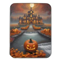 Fantasy Pumpkin Castle, beautiful vivid orange  Jigsaw Puzzle