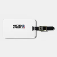 No Kings In America USA Vintage Graphic Luggage Tag