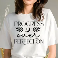 Boho Progress Over Perfection Motivational Tri-Blend Shirt