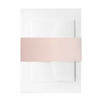 Rose gold gradient wedding invitation belly band