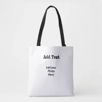 Personalized this Tote Bag with your Text & Photo