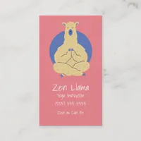 Yoga Llama Business Card