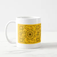 Mug - Waterwheel Graphic on Orange