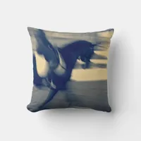 Abstract Dressage Throw Pillow