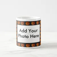 Vintage Jack o' Lantern Frame Pattern Image Coffee Mug
