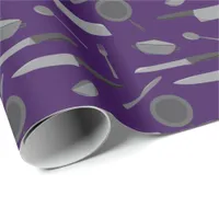 Chef Cookery School Graduate Kitchen Tools Pattern Wrapping Paper